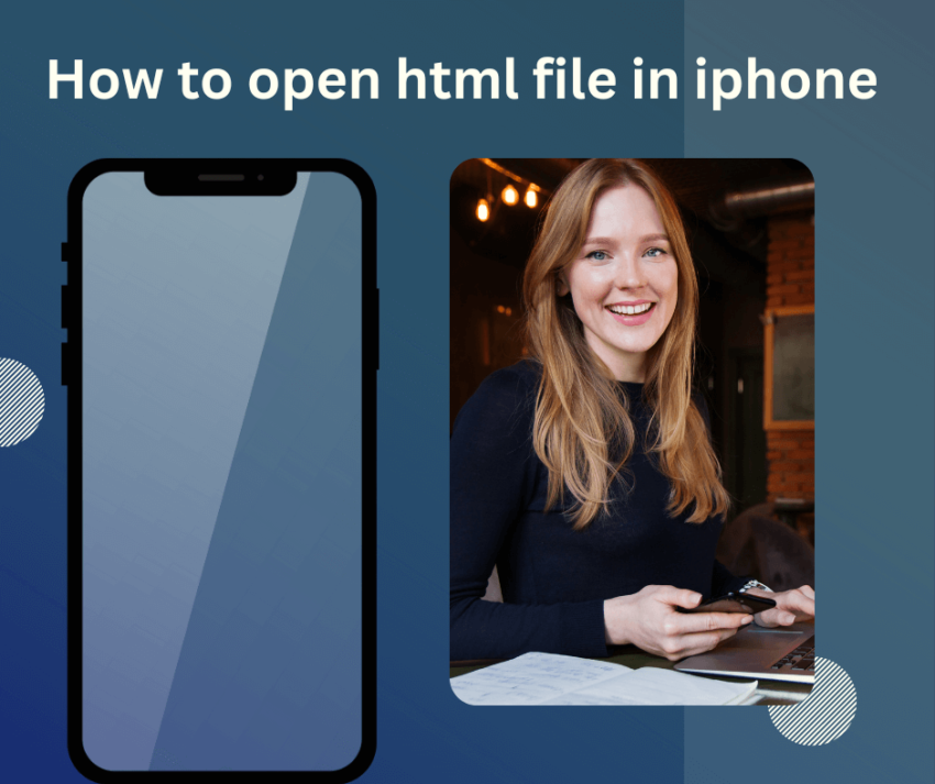 how to open html file on iphone